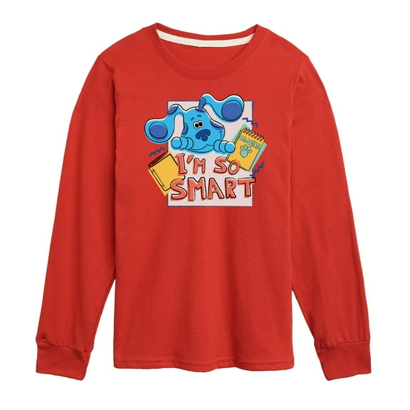 Blue's Clues & You! - I'm So Smart - Toddler & Youth Long Sleeve Graphic T-Shirt