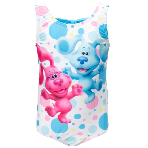 Blue's Clues & You! Infant Baby Girls One Piece Bathing Suit Polyester & Spandex Activewear, Infant to Toddler
