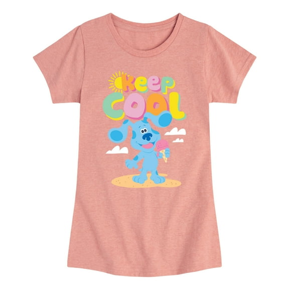 Blue's Clues & You! - Keep Cool - Eat Ice Cream - Toddler & Youth Girls Short Sleeve Graphic T-Shirt
