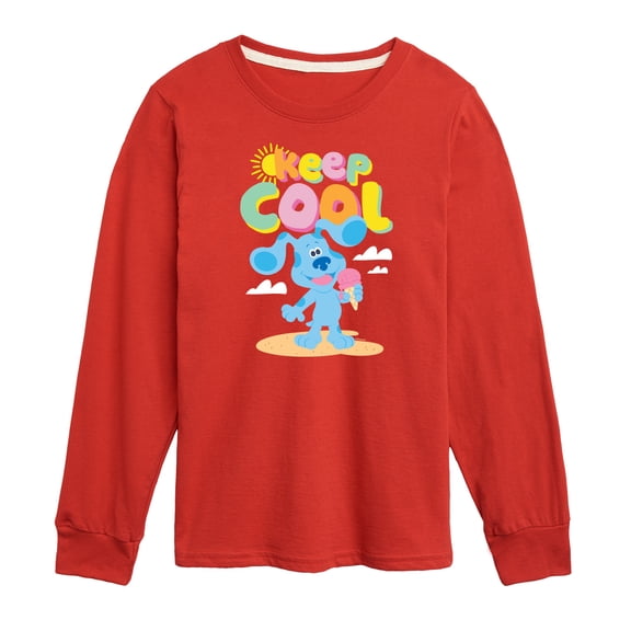 Blue's Clues & You! - Keep Cool - Eat Ice Cream - Toddler & Youth Long Sleeve Graphic T-Shirt
