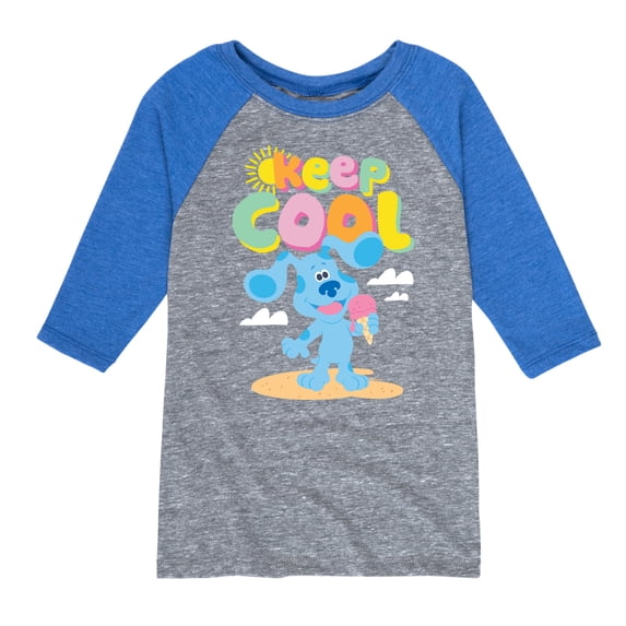 Blue's Clues & You! - Keep Cool - Eat Ice Cream - Toddler & Youth Raglan Graphic T-Shirt
