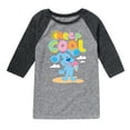 thumbnail image 1 of Blue's Clues & You! - Keep Cool - Eat Ice Cream - Toddler & Youth Raglan Graphic T-Shirt, 1 of 3