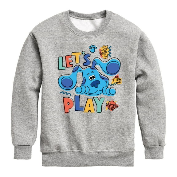 Blue's Clues & You! - Let's Play - Toddler & Youth Crewneck Fleece Sweatshirt