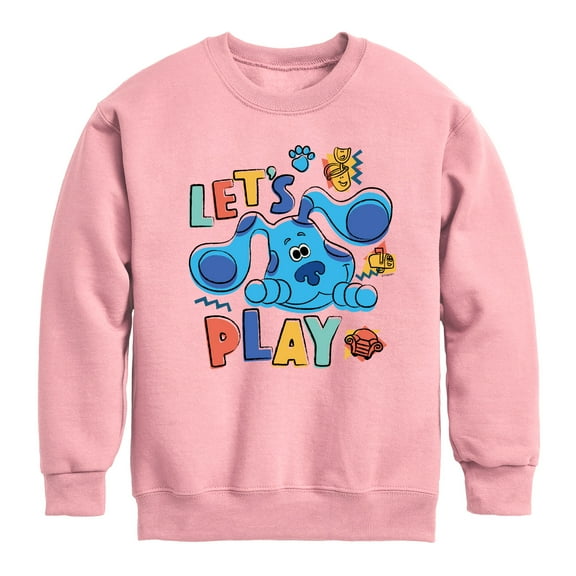 Blue's Clues & You! - Let's Play - Toddler & Youth Crewneck Fleece Sweatshirt