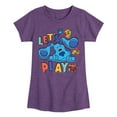 thumbnail image 1 of Blue's Clues & You! - Let's Play - Toddler & Youth Girls Short Sleeve Graphic T-Shirt, 1 of 4