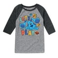 thumbnail image 1 of Blue's Clues & You! - Let's Play - Toddler & Youth Raglan Graphic T-Shirt, 1 of 4