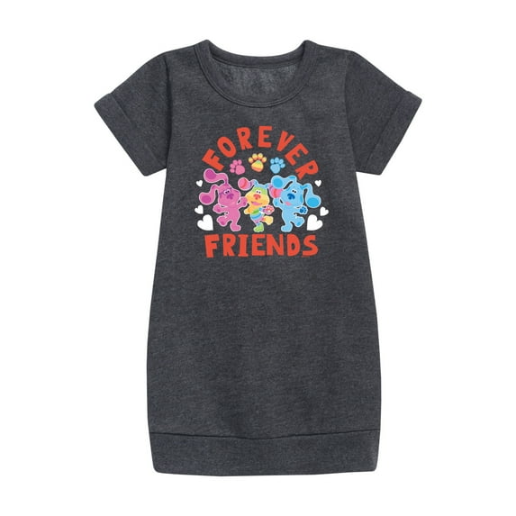 Blue's Clues & You! - Magenta & Blue - Forever Friends - Toddler & Youth Girls Fleece Dress