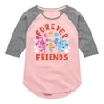 thumbnail image 1 of Blue's Clues & You! - Magenta & Blue - Forever Friends - Toddler & Youth Girls Raglan Graphic T-Shirt, 1 of 4