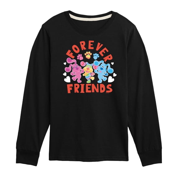 Blue's Clues & You! - Magenta & Blue - Forever Friends - Toddler & Youth Long Sleeve Graphic T-Shirt