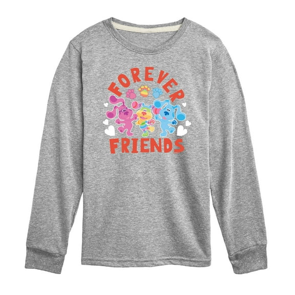Blue's Clues & You! - Magenta & Blue - Forever Friends - Toddler & Youth Long Sleeve Graphic T-Shirt