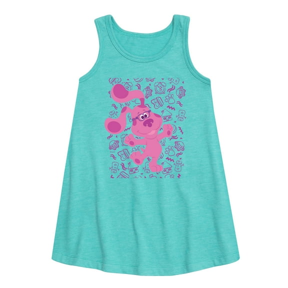 Blue's Clues & You! - Magenta Excited - Toddler & Youth Girls A-line Dress