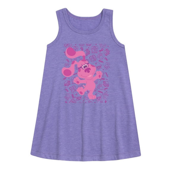 Blue's Clues & You! - Magenta Excited - Toddler & Youth Girls A-line Dress