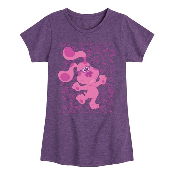 Blue's Clues & You! - Magenta Excited - Toddler & Youth Girls Short Sleeve Graphic T-Shirt