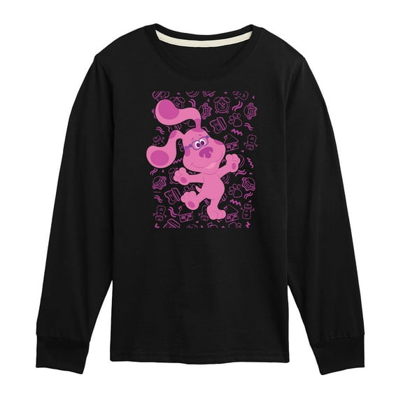 Blue's Clues & You! - Magenta Excited - Toddler & Youth Long Sleeve Graphic T-Shirt