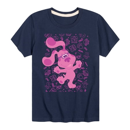Blue's Clues & You! - Magenta Excited - Toddler & Youth Short Sleeve Graphic T-Shirt
