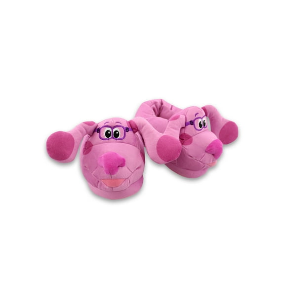 Blue's Clues & You Magenta Slip On Plush 3D Toddler Slippers CH89373