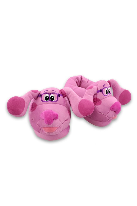 Blue's Clues & You Magenta Slip on Plush 3D Toddler Slippers CH89373