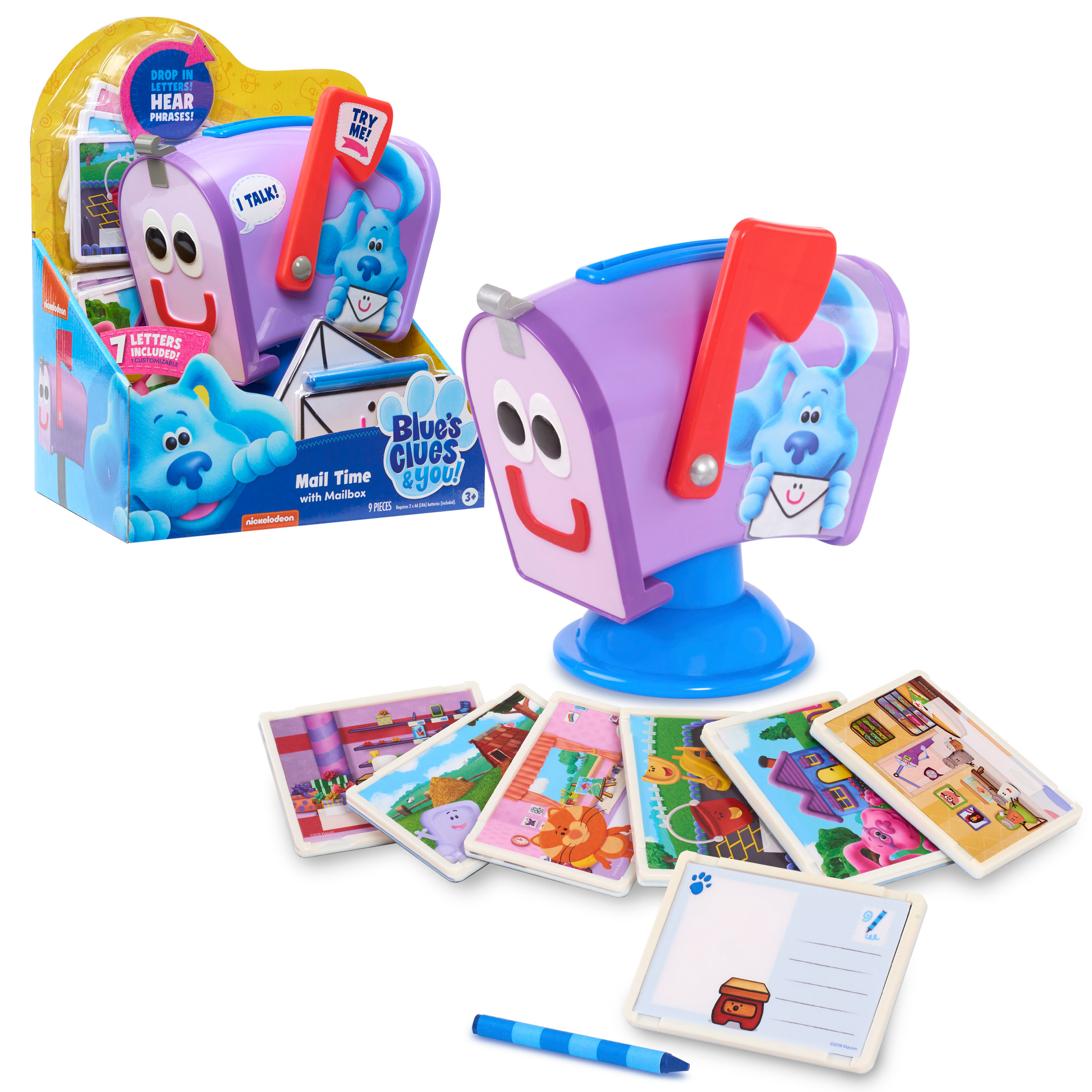Blue's Clues & You! Mail Time with Mailbox Toy for Kids with Sound,  Kids Toys for Ages 3 Up, Gifts and Presents - image 1 of 8