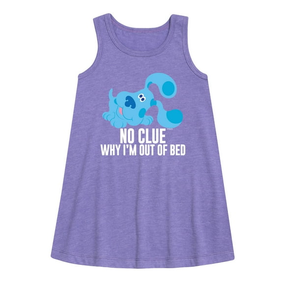 Blue's Clues & You! - No Clue Why I'm Out Of Bed - Toddler and Youth Girls A-line Dress