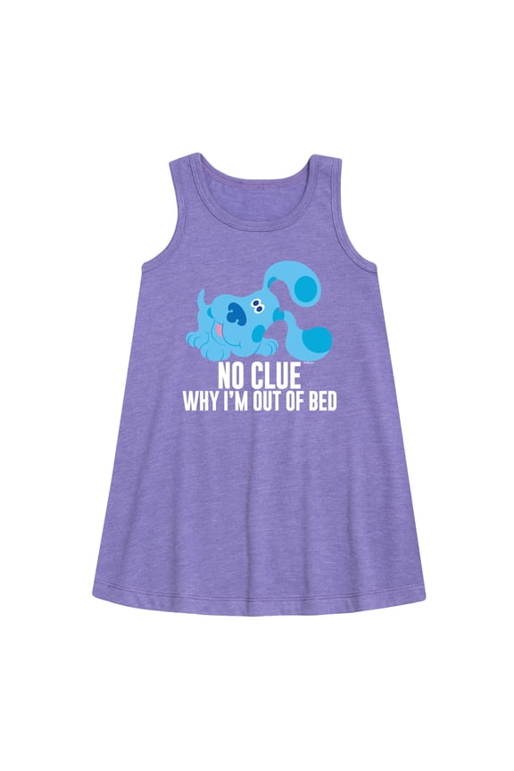 ! - No Clue Why I'm Out Of Bed - Toddler and Youth Girls A-line Dress