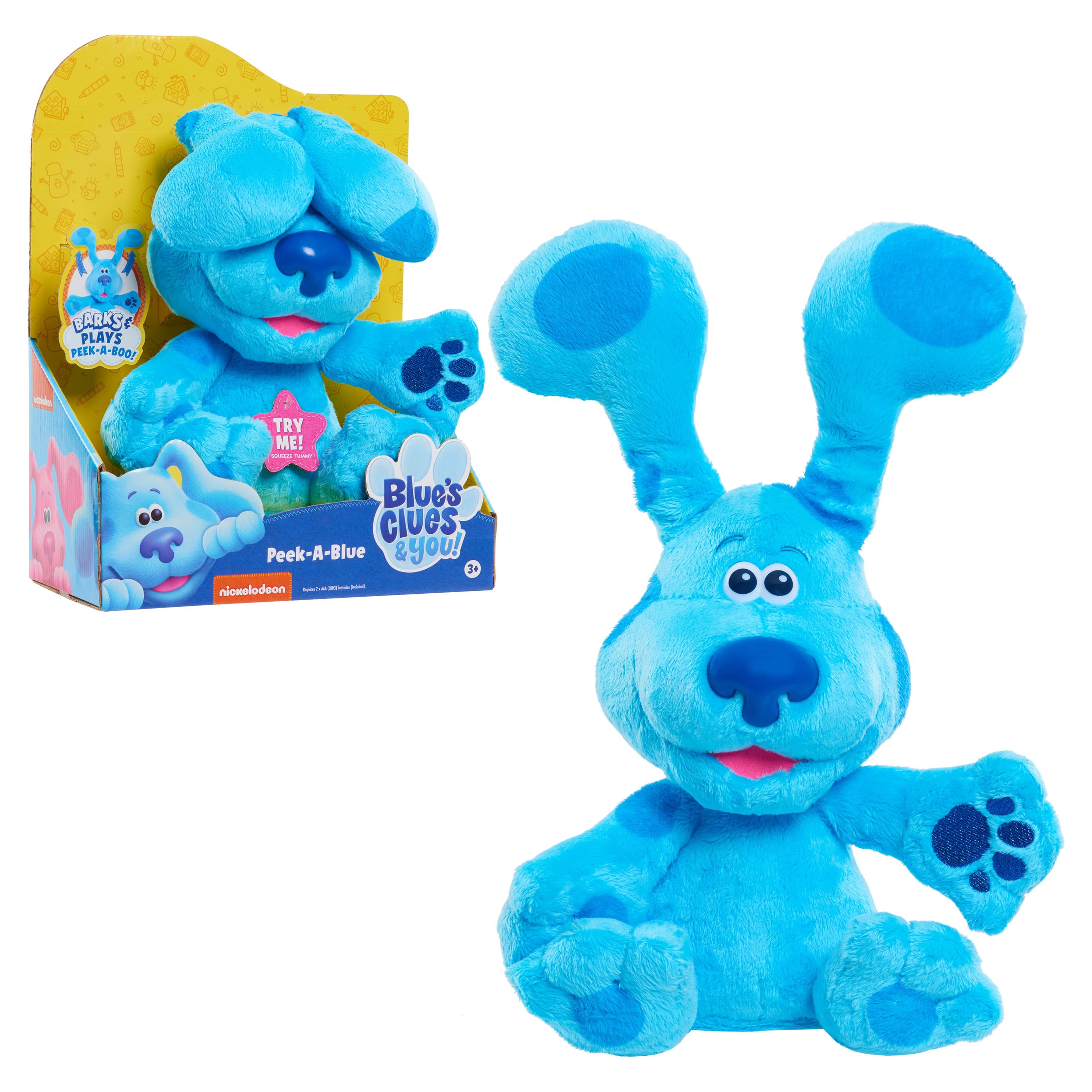 Blue’s Clues & You! Peek-A-Blue, Interactive Barking Peek-A-Boo Stuffed Animal, Dog,  Kids Toys for Ages 3 Up, Gifts and Presents - image 1 of 5