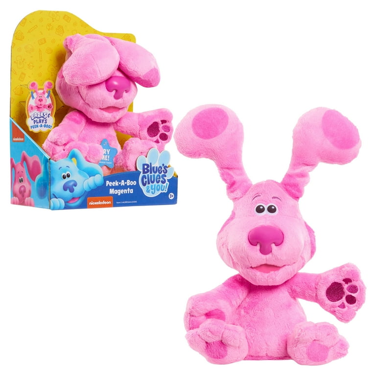 Blue’s Clues & You! Peek-A-Boo Magenta, 10-inch feature plush, Kids Toys  for Ages 3 Up, Gifts and Presents