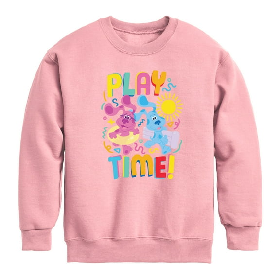Blue's Clues & You! - Play Time - Toddler & Youth Crewneck Fleece Sweatshirt