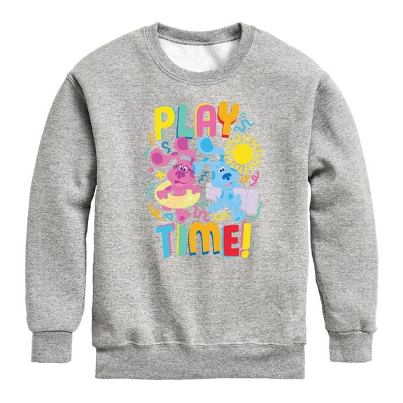 Blue's Clues & You! - Play Time - Toddler & Youth Crewneck Fleece Sweatshirt