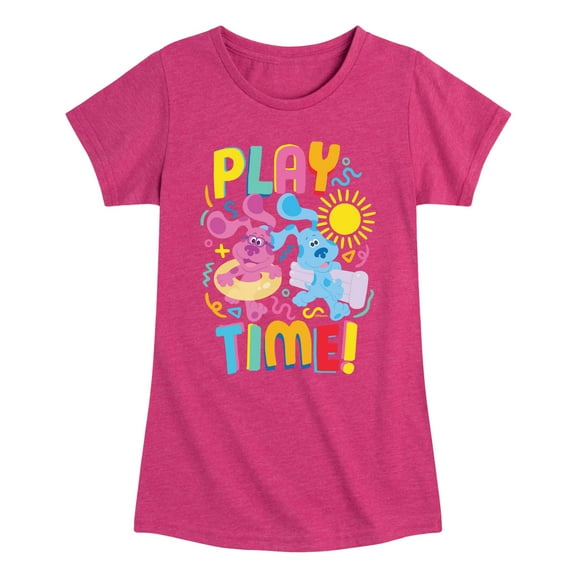 Blue's Clues & You! - Play Time - Toddler & Youth Girls Short Sleeve Graphic T-Shirt