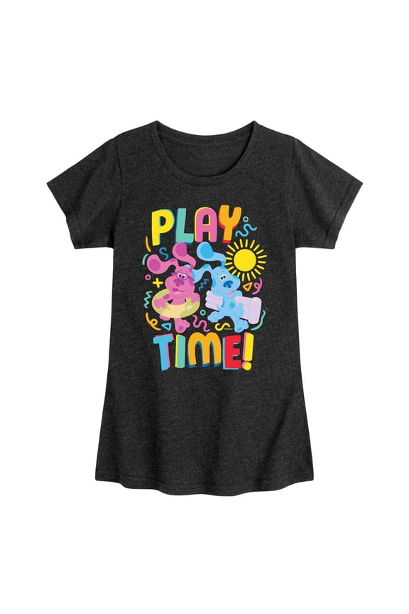 ! - Play Time - Toddler & Youth Girls Short Sleeve Graphic T-Shirt