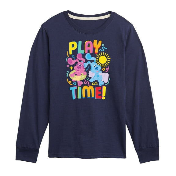 Blue's Clues & You! - Play Time - Toddler & Youth Long Sleeve Graphic T-Shirt