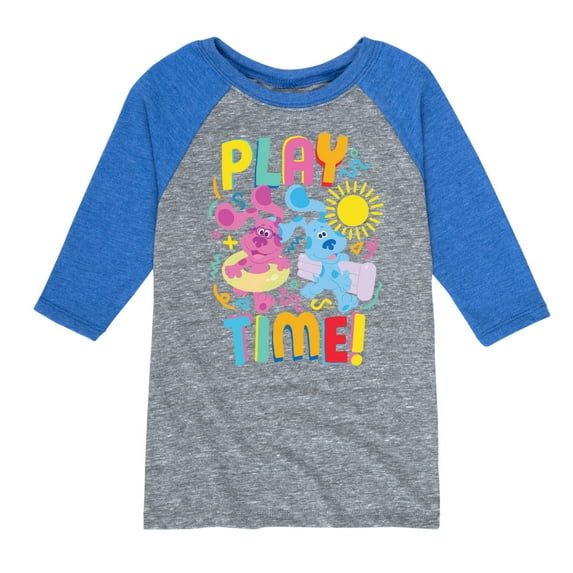 Blue's Clues & You! - Play Time - Toddler & Youth Raglan Graphic T-Shirt
