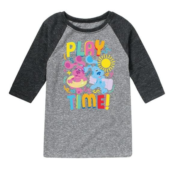 Blue's Clues & You! - Play Time - Toddler & Youth Raglan Graphic T-Shirt