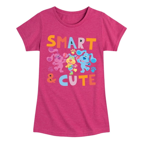 Blue's Clues & You! - Smart & Cute - Toddler & Youth Girls Short Sleeve Graphic T-Shirt