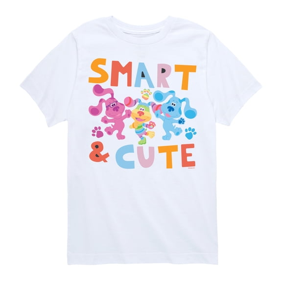 Blue's Clues & You! - Smart & Cute - Toddler & Youth Short Sleeve Graphic T-Shirt