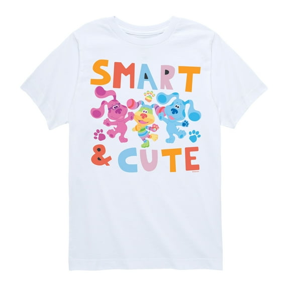 Blue's Clues & You! - Smart & Cute - Toddler & Youth Short Sleeve Graphic T-Shirt