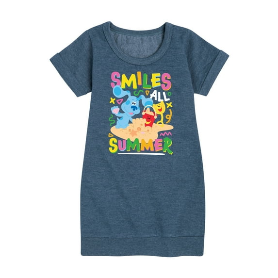 Blue's Clues & You! - Smiles All Summer - Toddler & Youth Girls Fleece Dress
