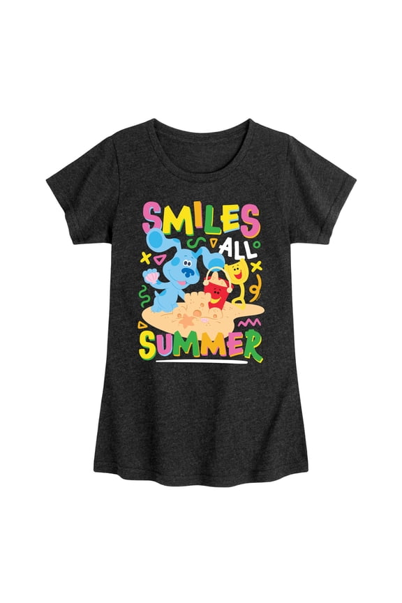 ! - Smiles All Summer - Toddler & Youth Girls Short Sleeve Graphic T-Shirt