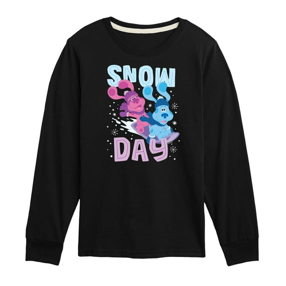 Blue's Clues & You! - Snow Day - Toddler And Youth Long Sleeve Graphic T-Shirt