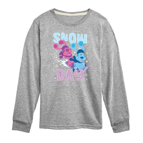 Blue's Clues & You! - Snow Day - Toddler And Youth Long Sleeve Graphic T-Shirt