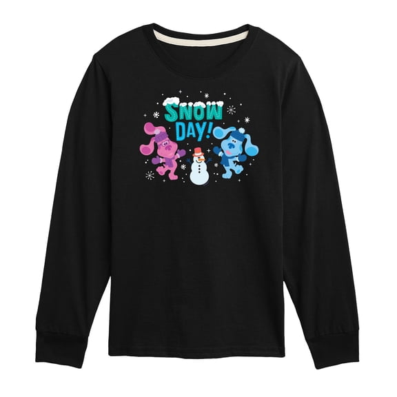 Blue's Clues & You! - Snow Day - Toddler And Youth Long Sleeve Graphic T-Shirt