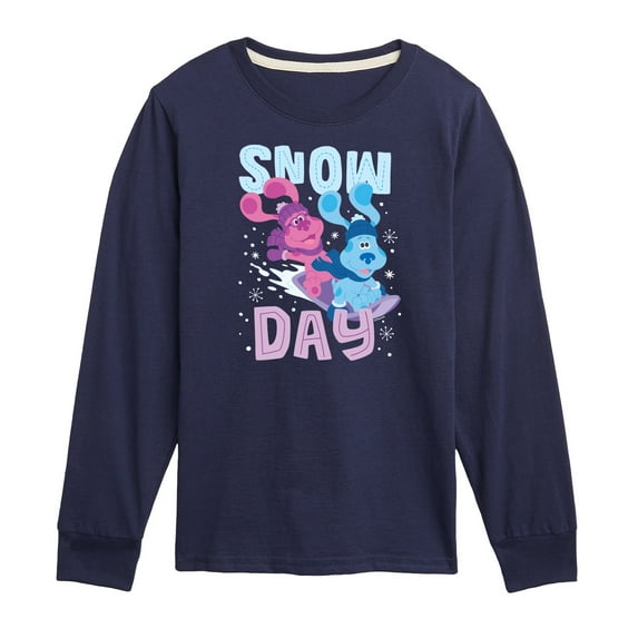 Blue's Clues & You! - Snow Day - Toddler And Youth Long Sleeve Graphic T-Shirt