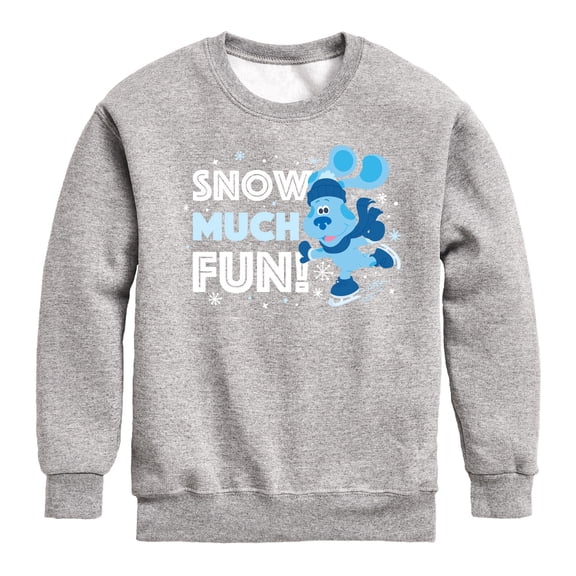 Blue's Clues & You! - Snow Much Fun - Toddler And Youth Crewneck Fleece Sweatshirt
