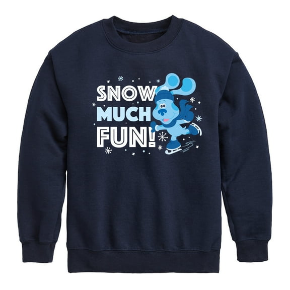 Blue's Clues & You! - Snow Much Fun - Toddler And Youth Crewneck Fleece Sweatshirt