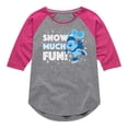 thumbnail image 1 of Blue's Clues & You! - Snow Much Fun - Toddler And Youth Girls Raglan Graphic T-Shirt, 1 of 4