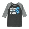 thumbnail image 1 of Blue's Clues & You! - Snow Much Fun - Toddler And Youth Raglan Graphic T-Shirt, 1 of 4