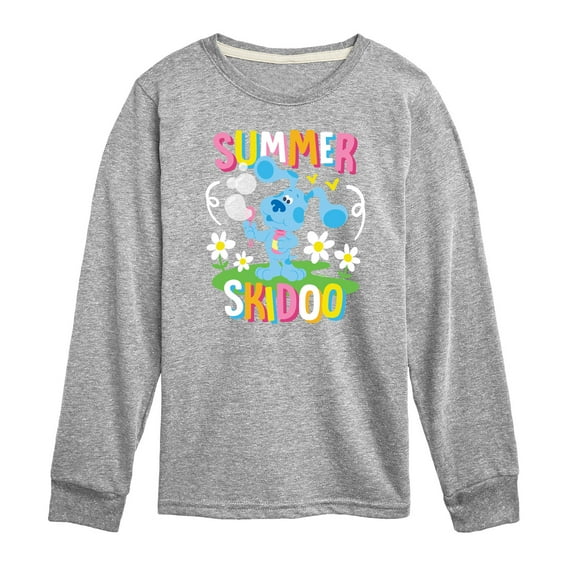 Blue's Clues & You! - Summer Skidoo - Toddler & Youth Long Sleeve Graphic T-Shirt