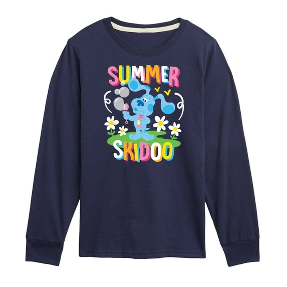 Blue's Clues & You! - Summer Skidoo - Toddler & Youth Long Sleeve Graphic T-Shirt