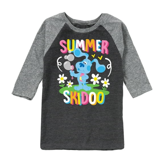 Blue's Clues & You! - Summer Skidoo - Toddler & Youth Raglan Graphic T-Shirt