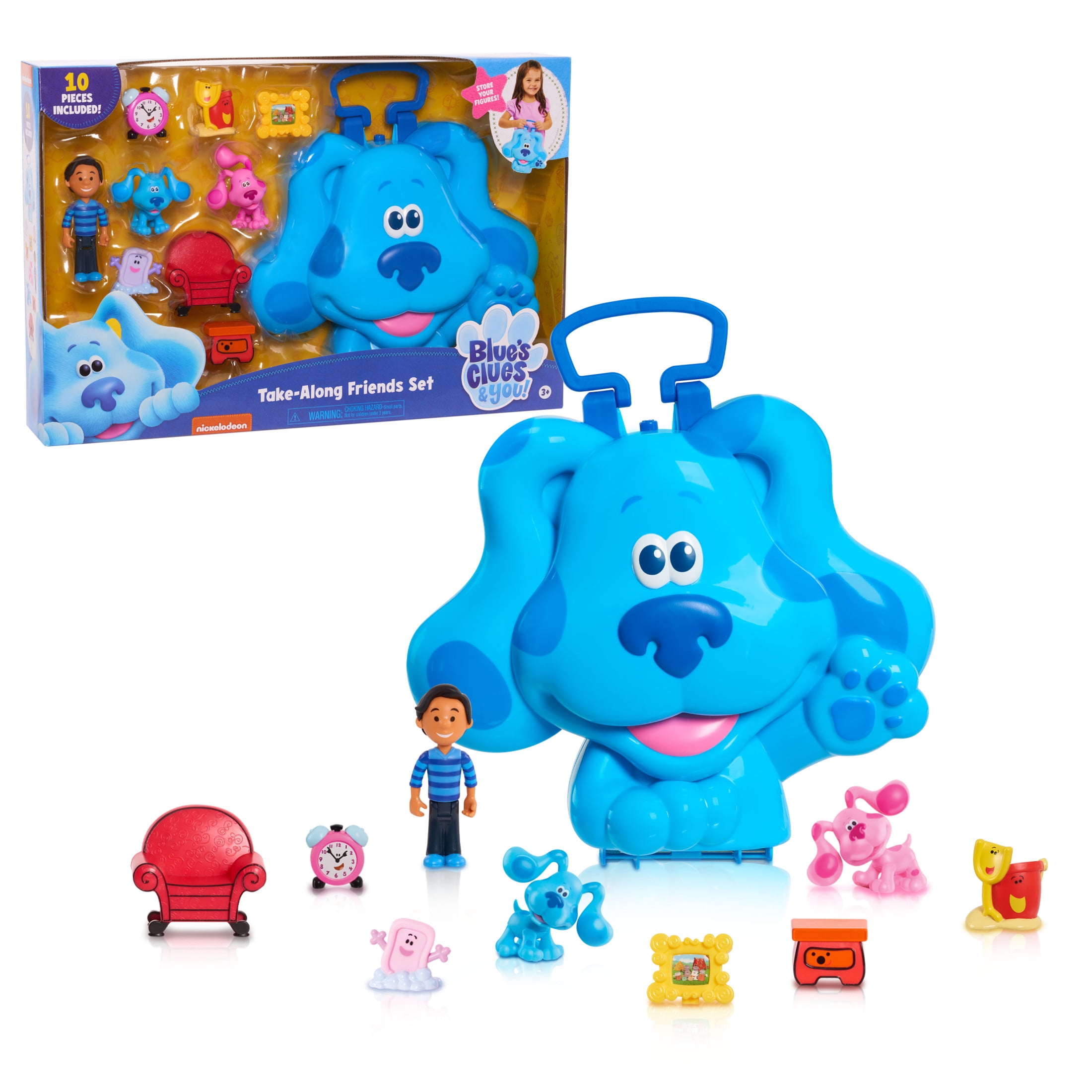 Blue’s Clues & You! Take-Along Friends Set, Kids Toys for Ages 3 up